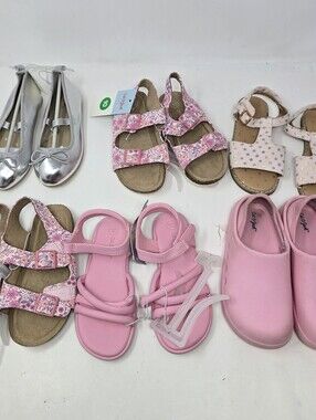 Cat & Jack Toddler Girls Size 10 Water Shoes Sandals Bundle Lot Water Shoes